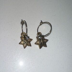 gold snowflake necklace set